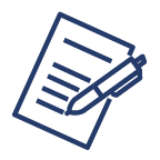 Blue hospitality icon